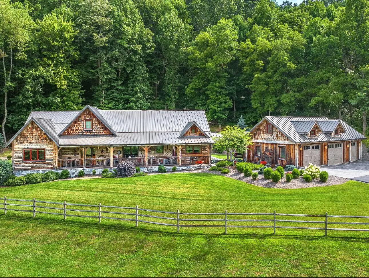 NC Mountain Retreat custom home exterior
